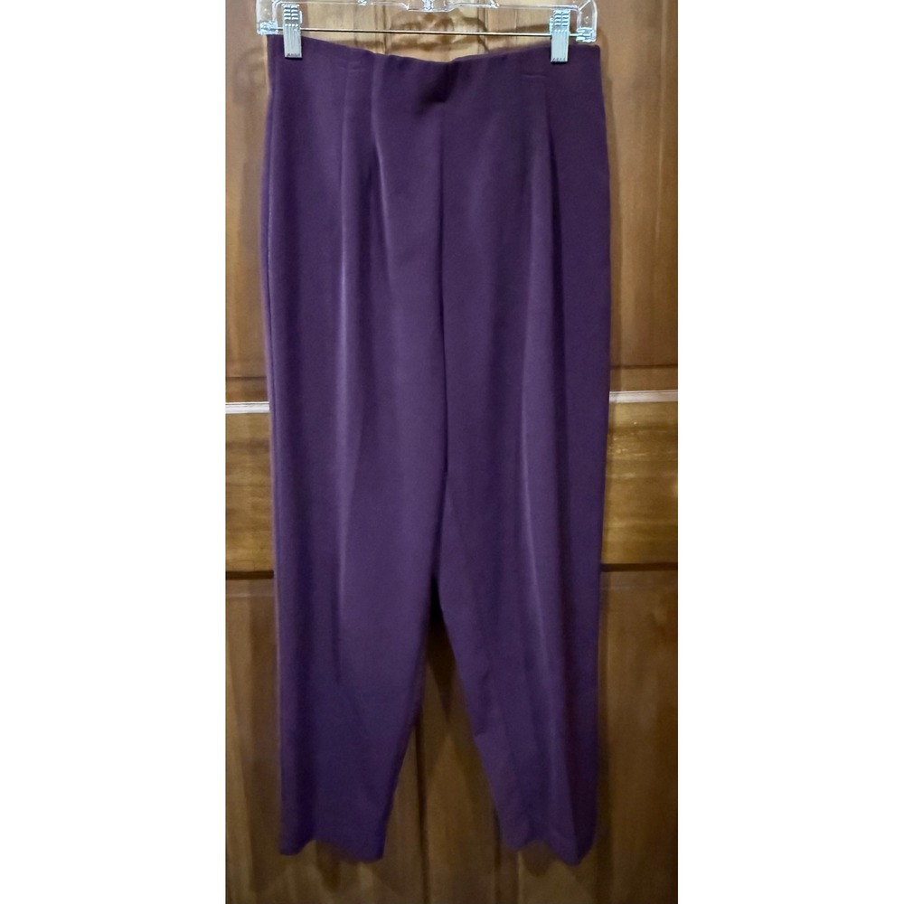 SAVION Womens Purple High Waist Dress Pants Size 12 EUC